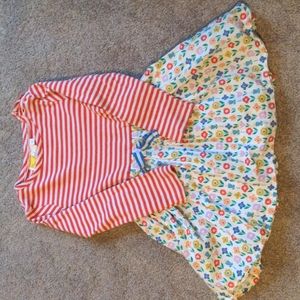 Mini Boden Swing Dress flowers 3-4